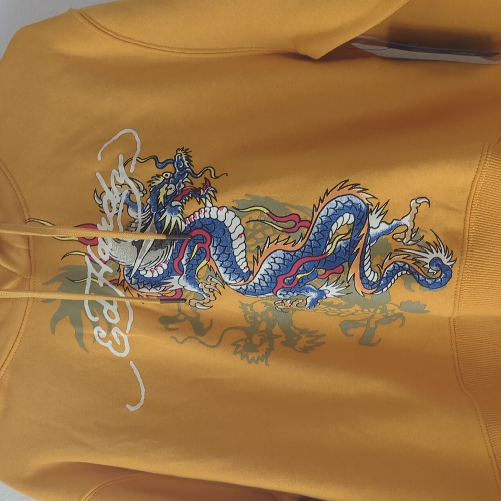 Ed Hardy Marigold Dragon Sweatshirt